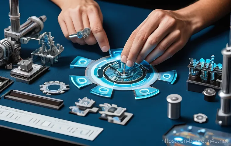 보드게임 특허 정보 - A highly detailed, epic wide shot of a fantastical board game setup on a large, sturdy oak table, re...