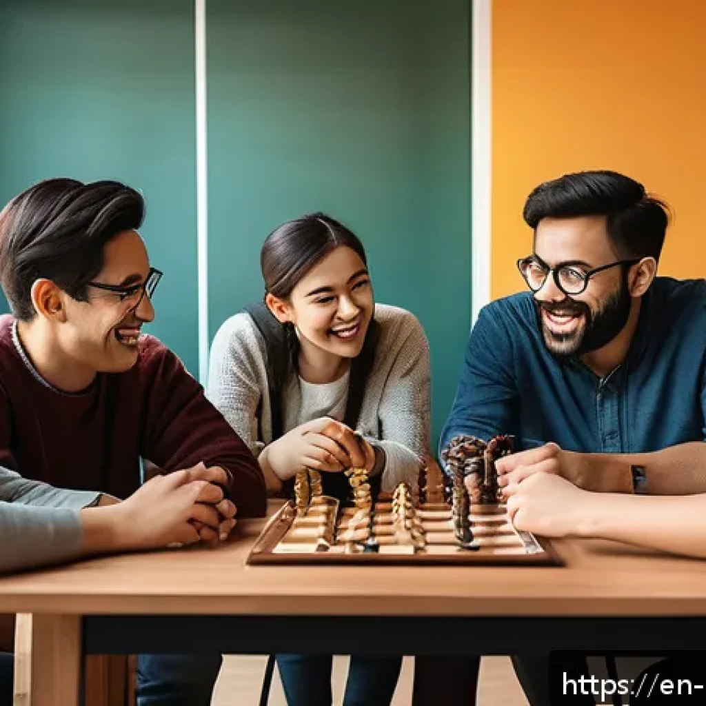 보드게임 동호회 운영법 - A cozy and spacious board game club meeting room filled with diverse players warmly greeting each ot...